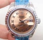 Copy Rolex Datejust SS Jubilee Salmon Face Ladies watch